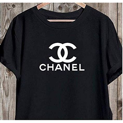 chanel logo white t shirt|Chanel t shirt flamingo.